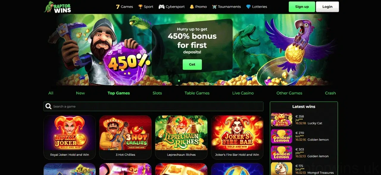 Raptorwins Casino Casino
